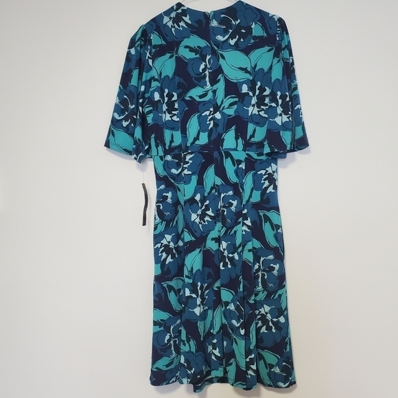 NWT Maggy London Censa blue Floral Dress - Picture 9 of 11